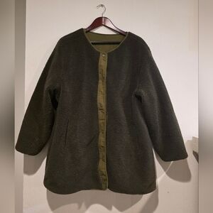 Koolaburra by UGG Reversible Sherpa Quilted Chore Jacket 2X XXL Small Holes